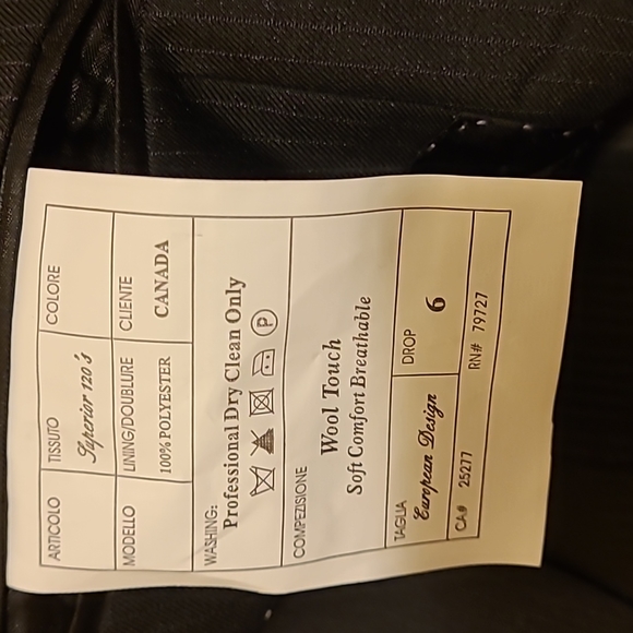 Pinstripe black blazer - Picture 3 of 4